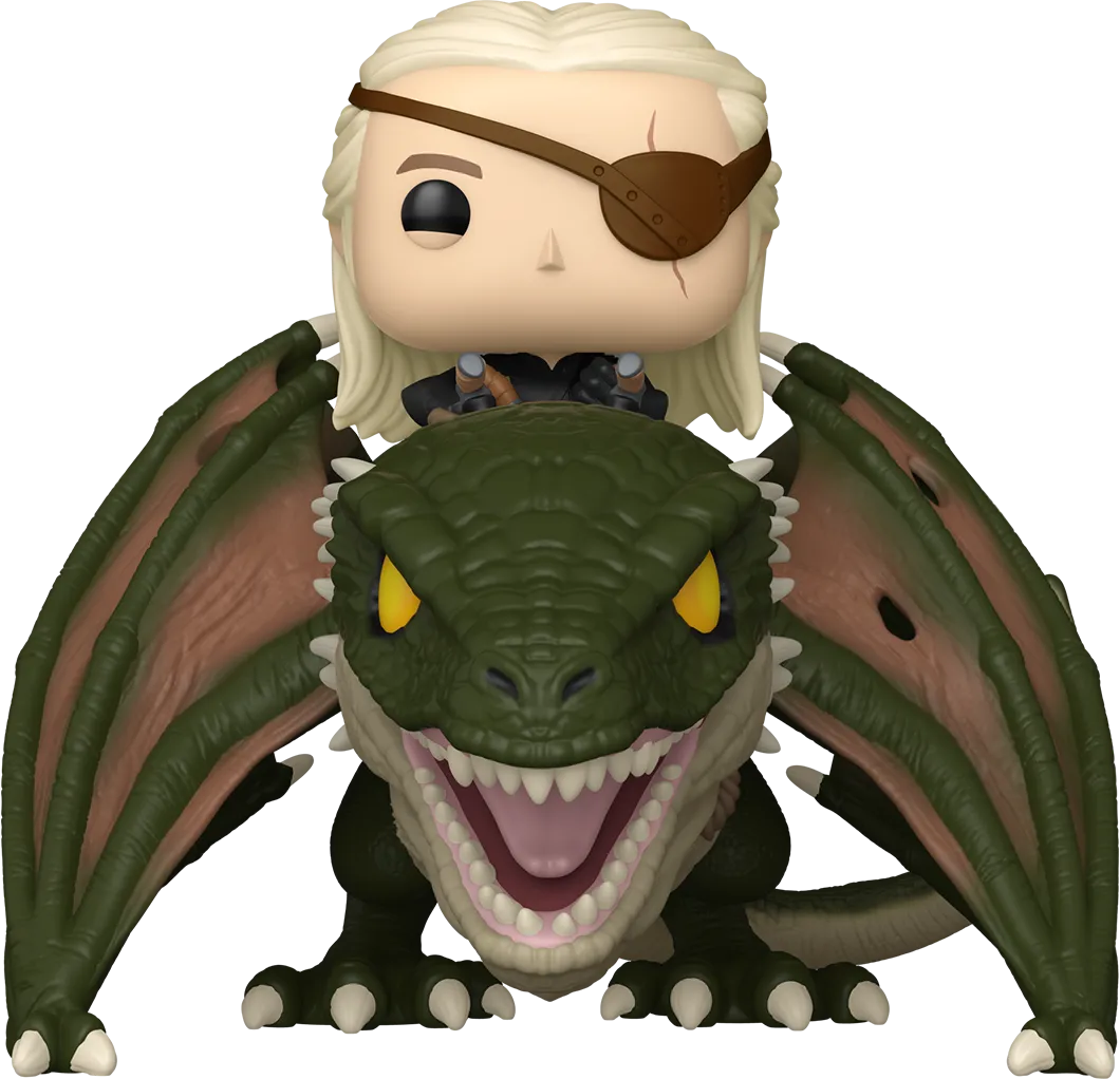 Game of Thrones: House of the Dragon - Aemond Targaryen with Vhagar US Exclusive Pop! Ride [RS]