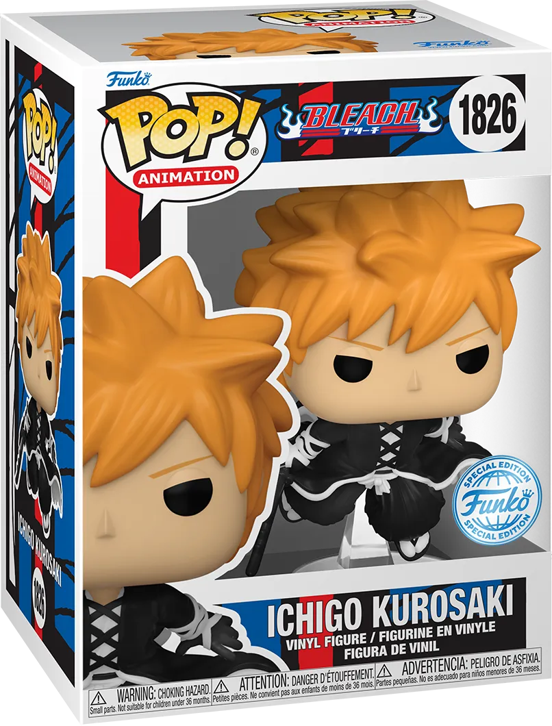 FUN84444 Bleach - Ichigo Kurosaki (Getsuga Tenshou) US Exclusive Pop! Vinyl [RS] - Funko - Titan Pop Culture