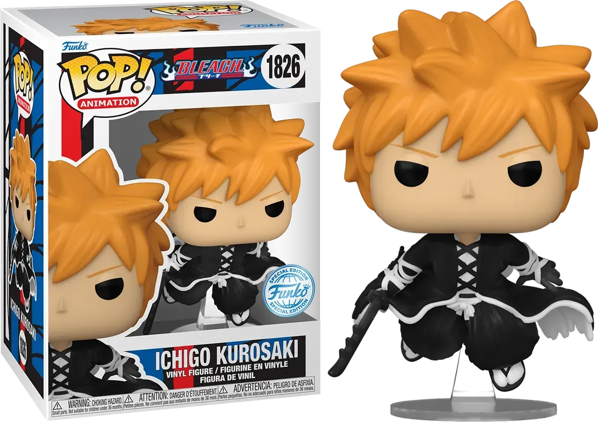 FUN84444 Bleach - Ichigo Kurosaki (Getsuga Tenshou) US Exclusive Pop! Vinyl [RS] - Funko - Titan Pop Culture