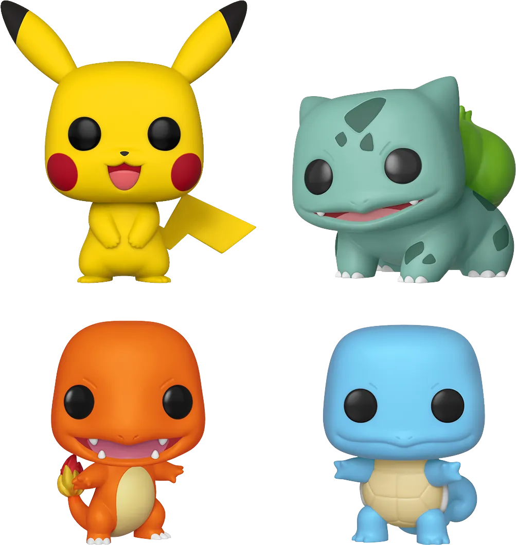 FUN84463 Pokemon - Starters US Exclusive Pop! Vinyl 4-Pack [RS] - Funko - Titan Pop Culture