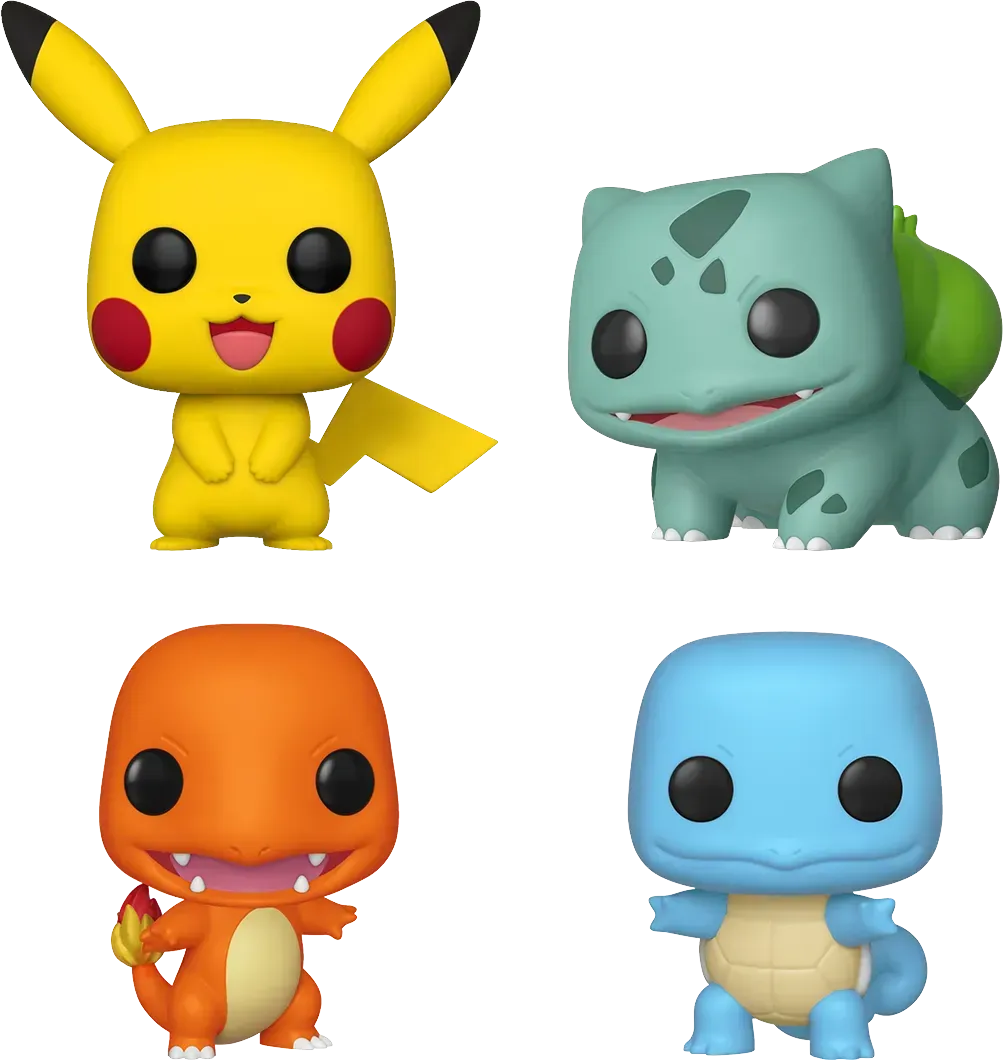 FUN84463 Pokemon - Starters US Exclusive Pop! Vinyl 4-Pack [RS] - Funko - Titan Pop Culture