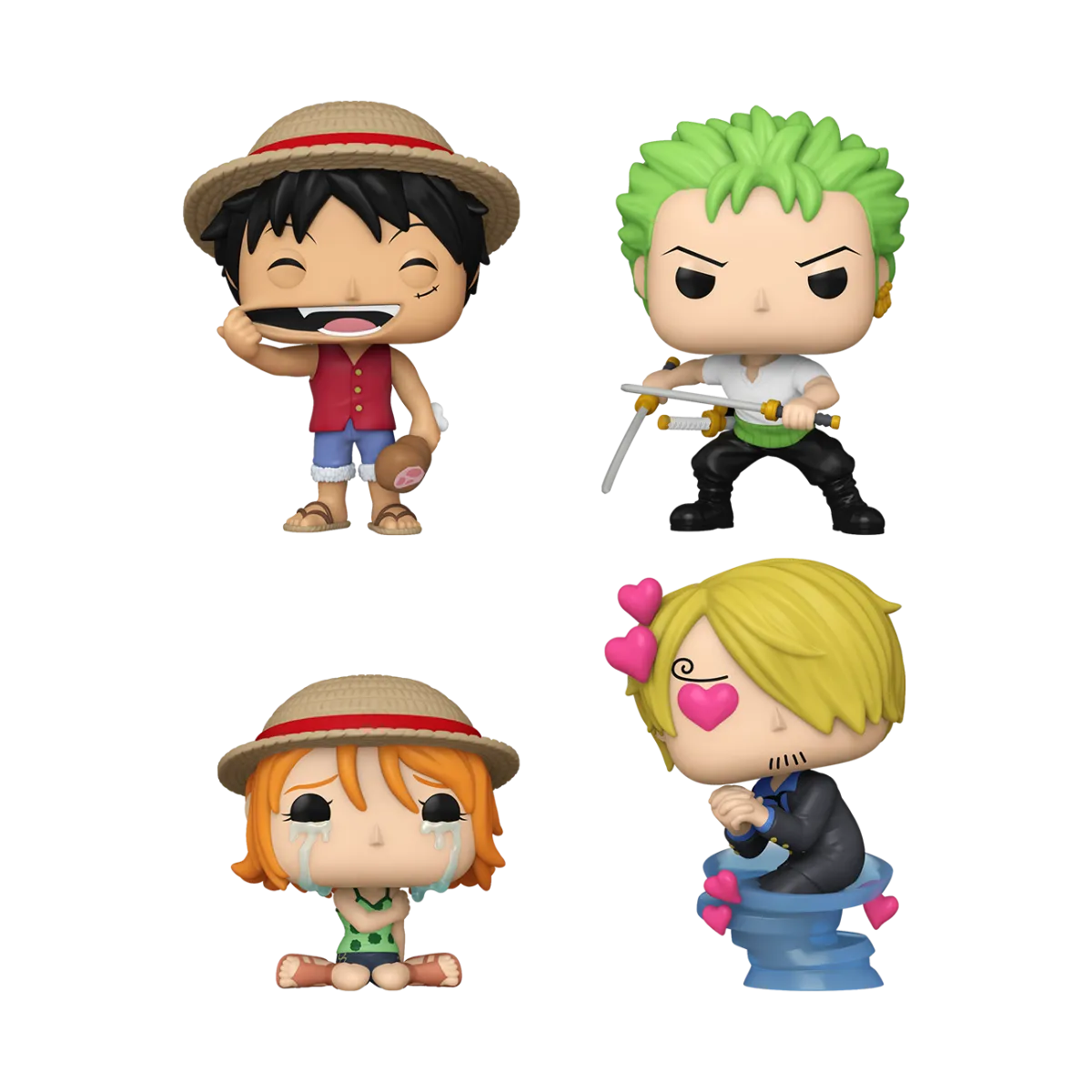 FUN84472 One Piece - Refresh US Exclusive Pop! Vinyl 4-Pack [RS] - Funko - Titan Pop Culture