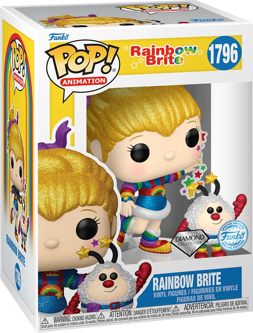 FUN84489 Rainbow Brite - Rainbrow Brite & Twink US Exclusive Diamond Glitter Pop! Vinyl [RS] - Funko - Titan Pop Culture