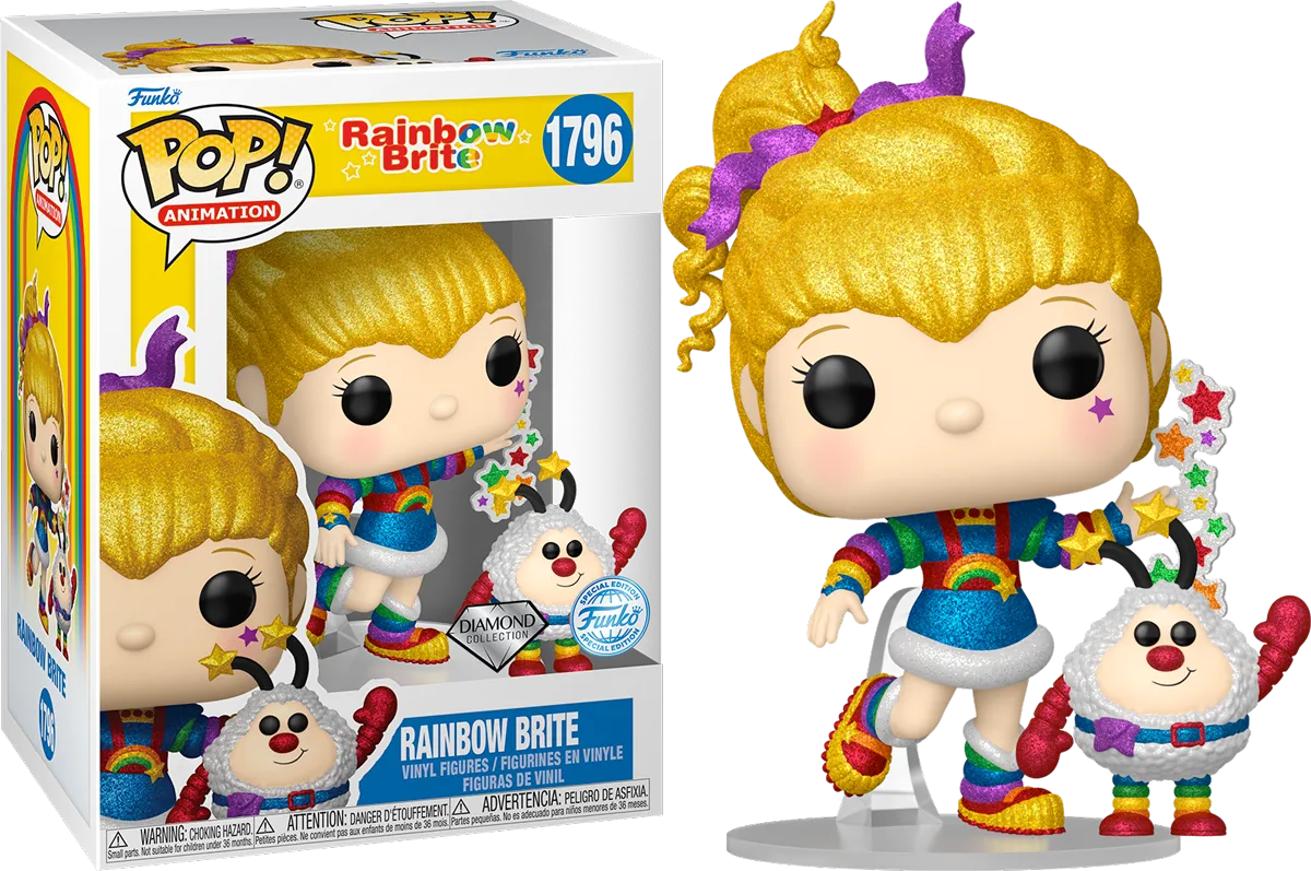 FUN84489 Rainbow Brite - Rainbrow Brite & Twink US Exclusive Diamond Glitter Pop! Vinyl [RS] - Funko - Titan Pop Culture