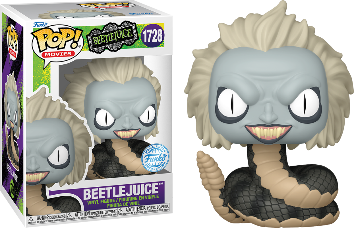 FUN84491 Beetlejuice - Beetlejuice (Rattlesnake) Exclusive Pop! Vinyl [RS] - Funko - Titan Pop Culture