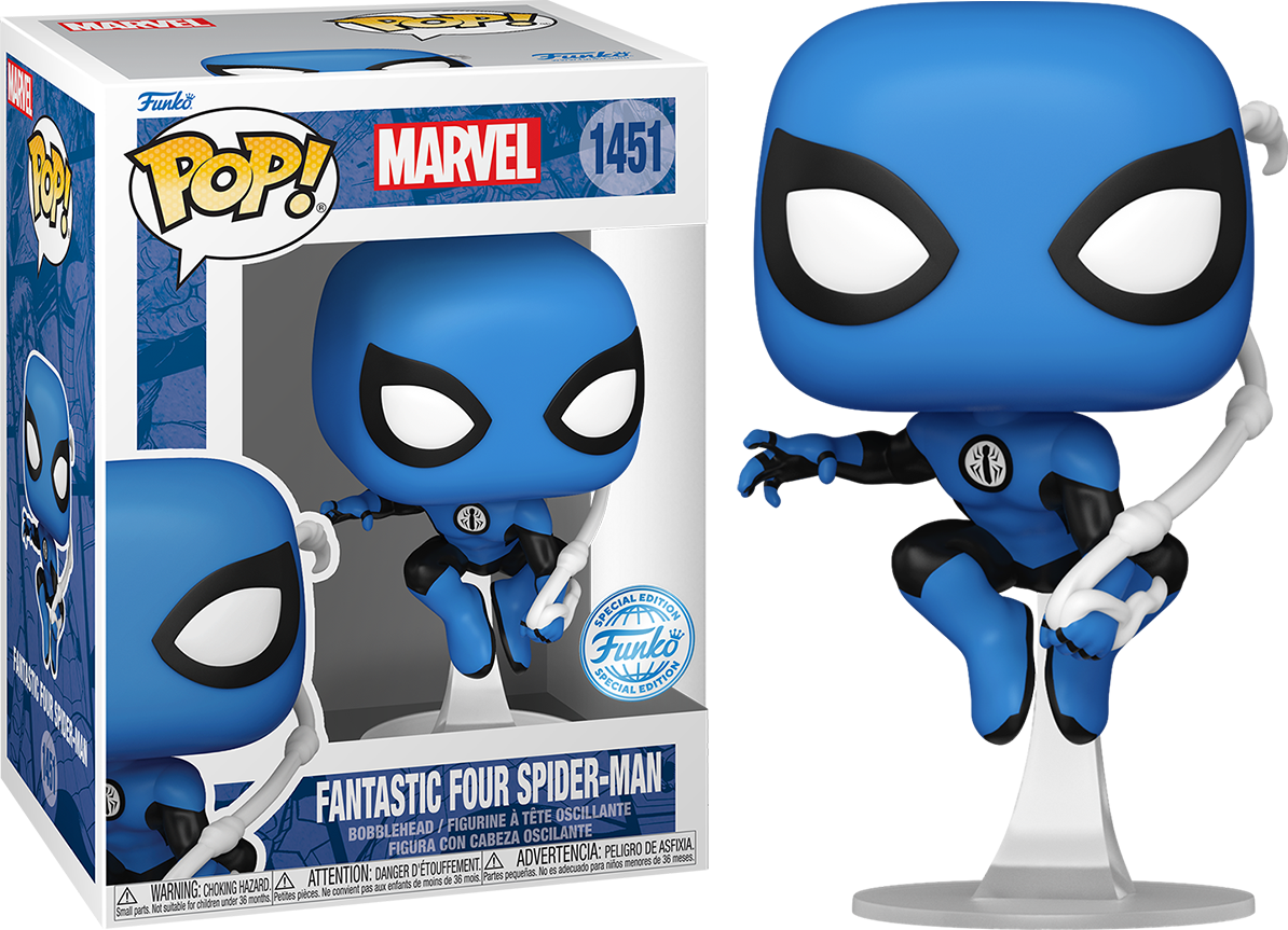 FUN84525 Marvel Comics - Fantastic Four Spider-Man US Exclusive Pop! Vinyl [RS] - Funko - Titan Pop Culture