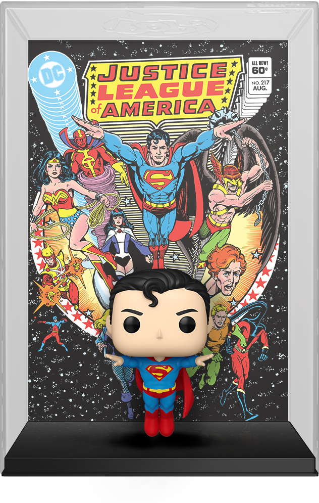 FUN84528 DC Comics - Superman (Justice League of America #217) US Exclusive Pop! Comic Cover [RS] - Funko - Titan Pop Culture