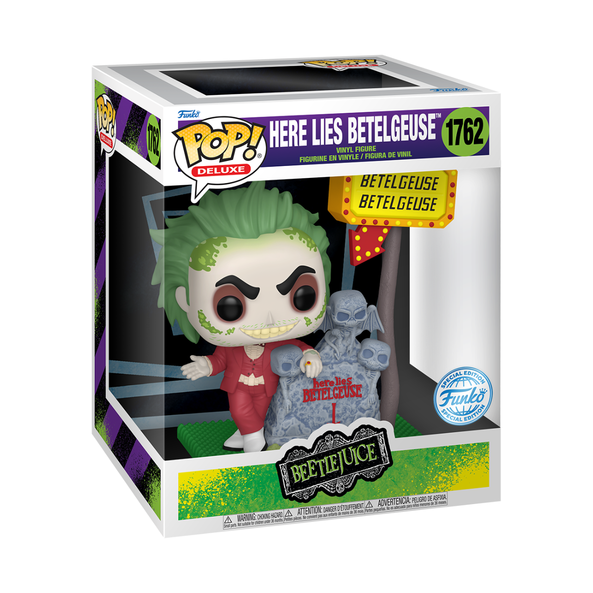 FUN84529 Beetlejuice - Here Lies Betelguise US Exclusive Pop! Deluxe [RS] - Funko - Titan Pop Culture