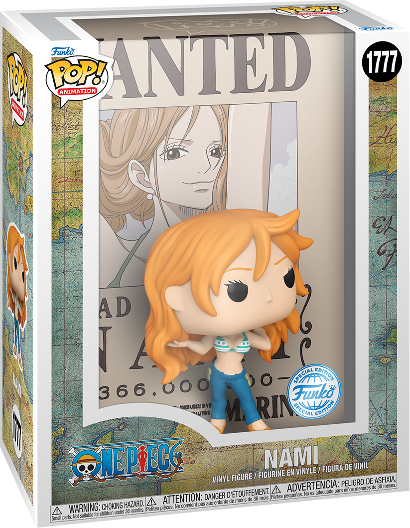 FUN84581 One Piece - Nami Wanted Poster US Exclusive Pop! Cover [RS] - Funko - Titan Pop Culture