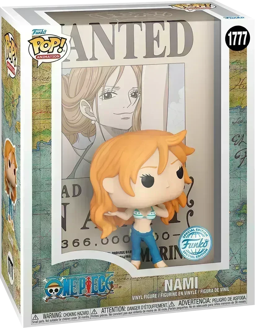 FUN84581 One Piece - Nami Wanted Poster US Exclusive Pop! Cover [RS] - Funko - Titan Pop Culture