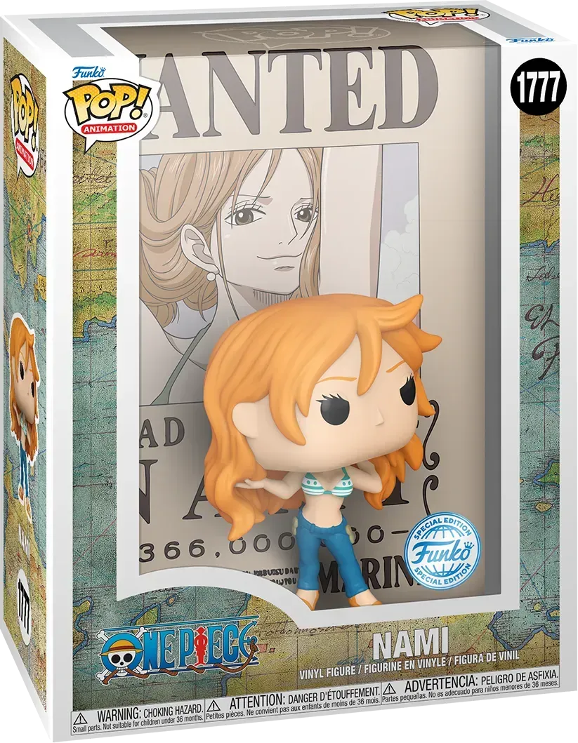 FUN84581 One Piece - Nami Wanted Poster US Exclusive Pop! Cover [RS] - Funko - Titan Pop Culture