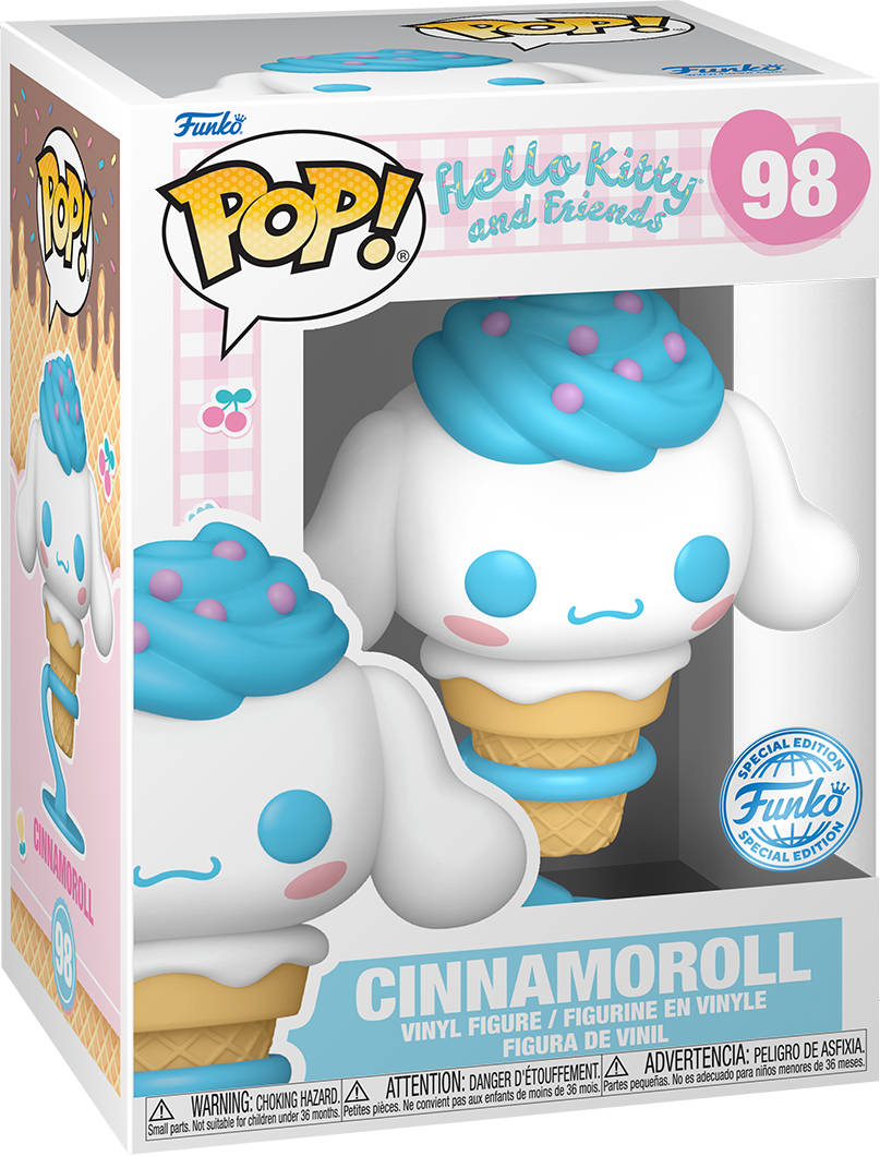 FUN84604 Hello Kitty - Cinnamoroll as Ice Cream Cone US Exclusive Pop! Vinyl [RS] - Funko - Titan Pop Culture