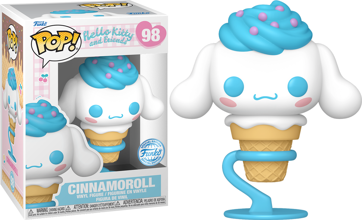 FUN84604 Hello Kitty - Cinnamoroll as Ice Cream Cone US Exclusive Pop! Vinyl [RS] - Funko - Titan Pop Culture