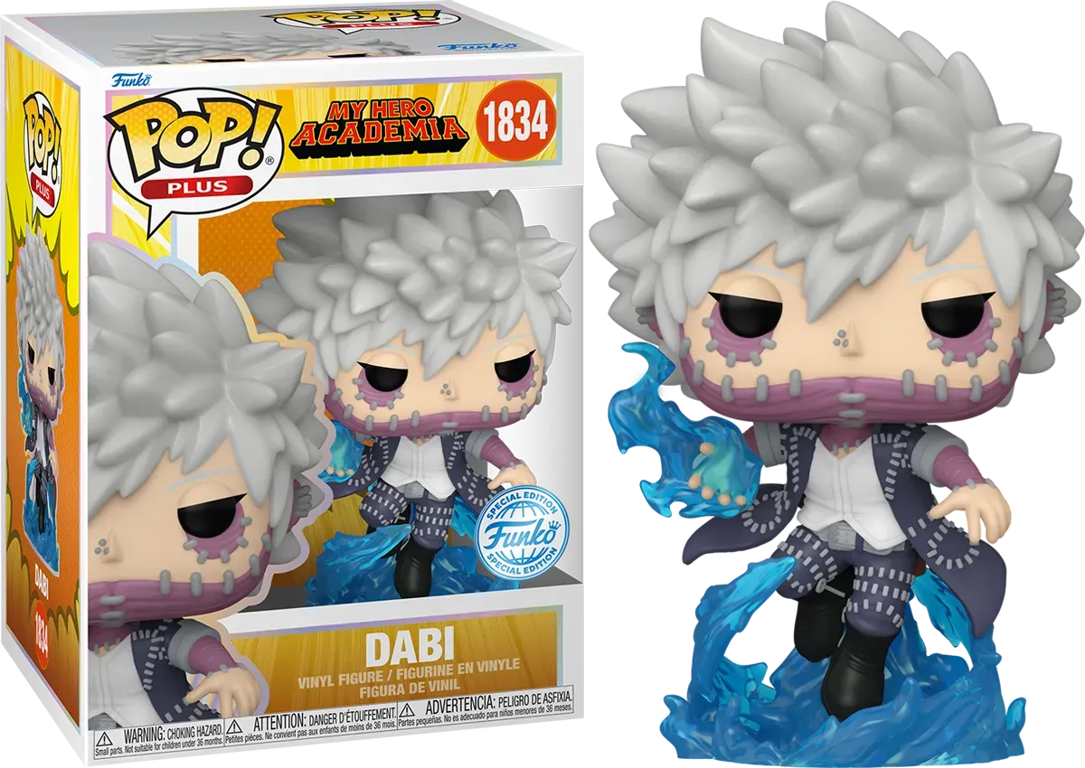 FUN84642BUNDLE My Hero Academia - Dabi Pop! Plus Vinyl - Chase Bundle / Case - Funko - Titan Pop Culture