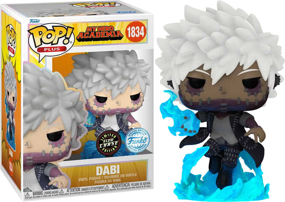 FUN84642BUNDLE My Hero Academia - Dabi Pop! Plus Vinyl - Chase Bundle / Case - Funko - Titan Pop Culture