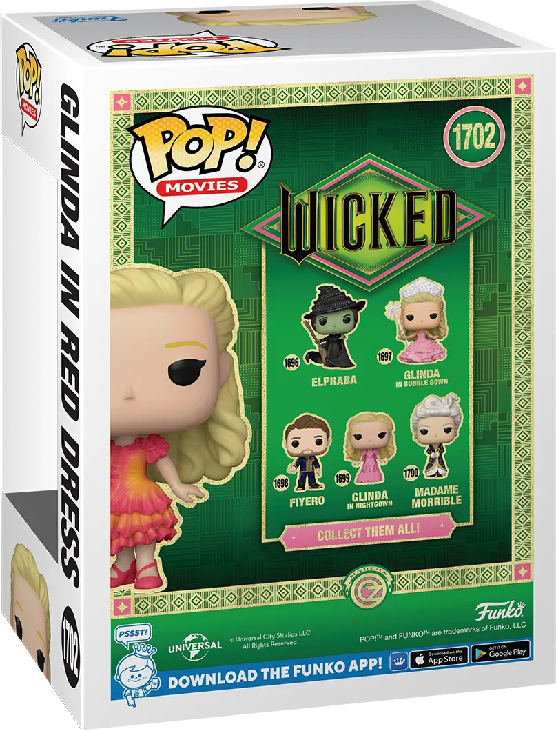 FUN84860 Wicked (2024) - Glinda in Red Dress US Exclusive Pop! Vinyl [RS] - Funko - Titan Pop Culture