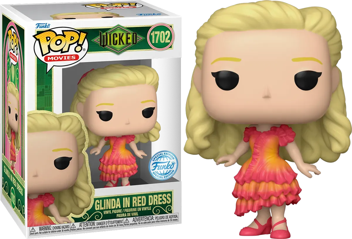 FUN84860 Wicked (2024) - Glinda in Red Dress US Exclusive Pop! Vinyl [RS] - Funko - Titan Pop Culture