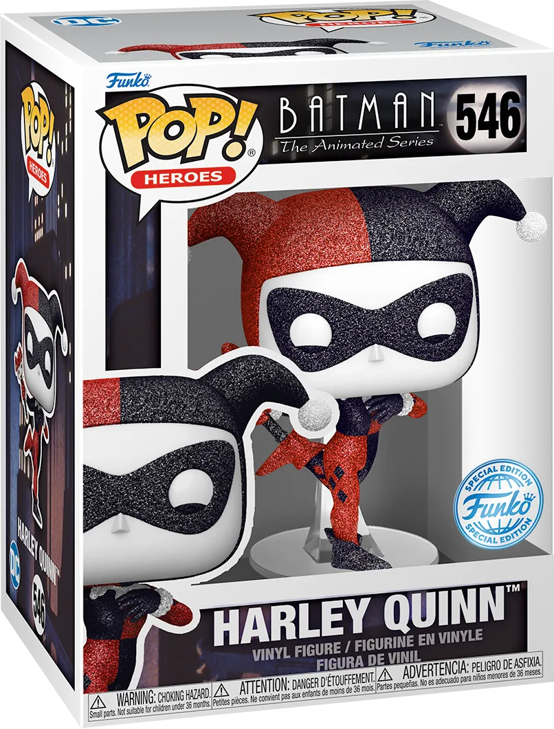 FUN84875 Batman: The Animated Series - Harley Quinn US Exclusive Diamond Glitter Pop! Vinyl [RS] - Funko - Titan Pop Culture