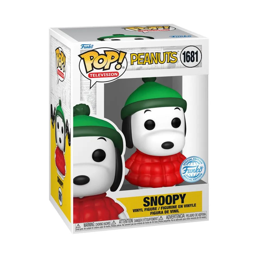 FUN84932 Peanuts - Snoopy in Coat (with chase) US Exclusive Pop! Vinyl [RS] - Funko - Titan Pop Culture