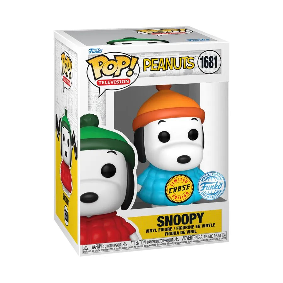 FUN84932 Peanuts - Snoopy in Coat (with chase) US Exclusive Pop! Vinyl [RS] - Funko - Titan Pop Culture