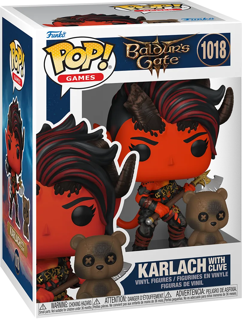 FUN84957 Baldur’s Gate 3 - Karlach with Clive Pop! Vinyl - Funko - Titan Pop Culture