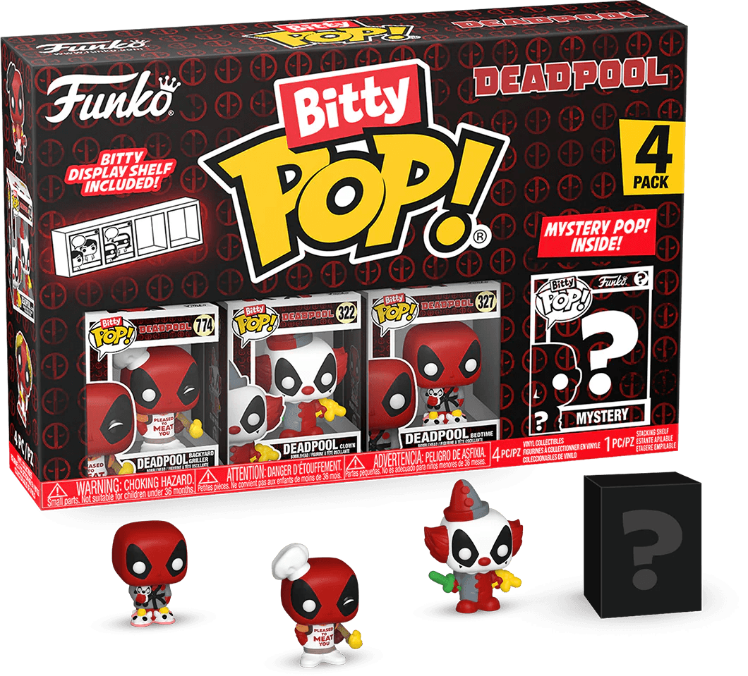 FUN84959 Deadpool - BBQ Master Bitty Pop! 4 -Pack - Funko - Titan Pop Culture