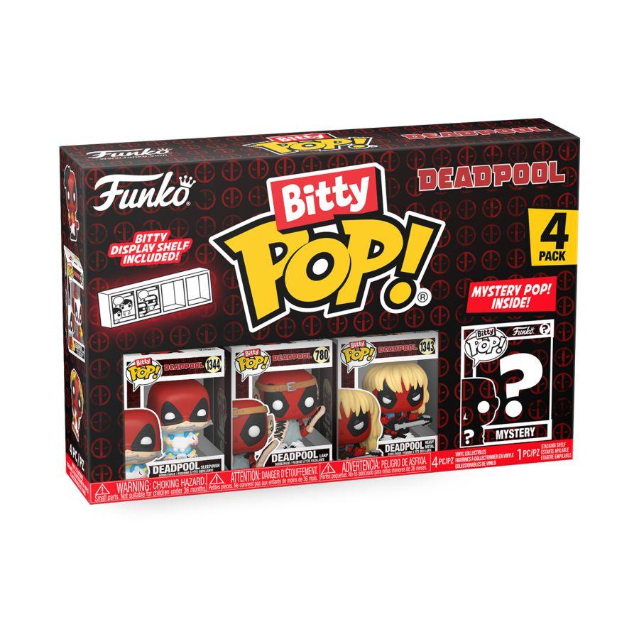 FUN84962 Deadpool - Sleepover Bitty Pop! 4 -Pack - Funko - Titan Pop Culture