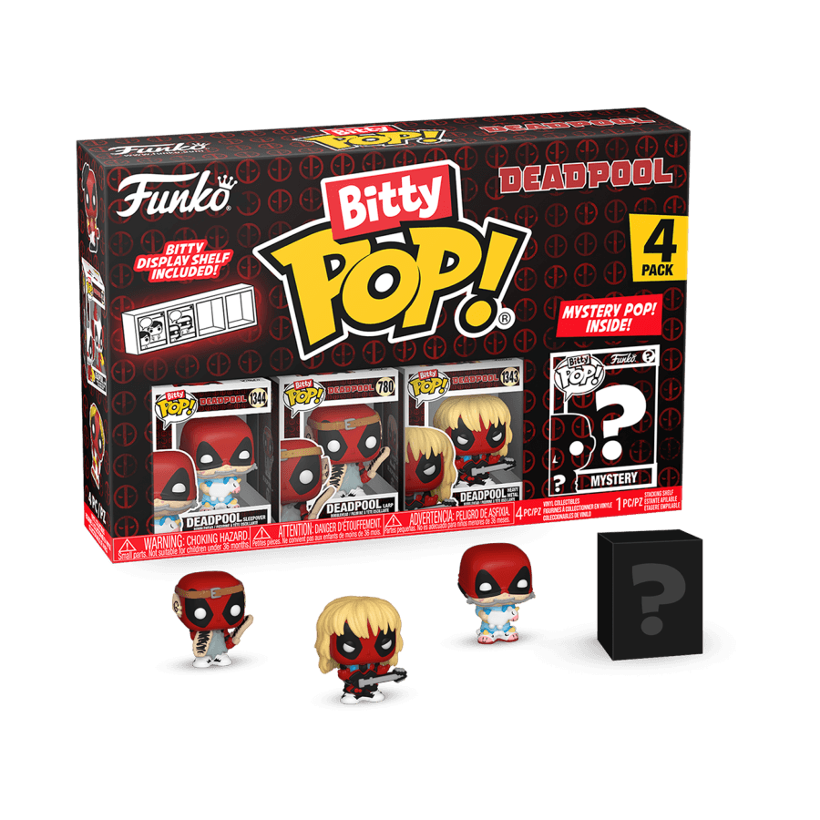 FUN84962 Deadpool - Sleepover Bitty Pop! 4 -Pack - Funko - Titan Pop Culture