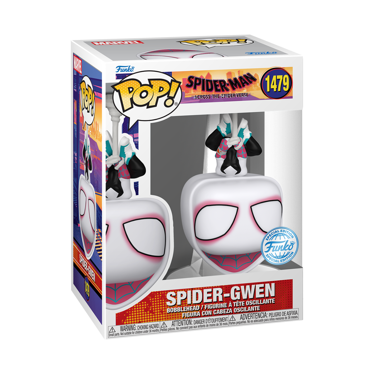 Spider-Man: Across the Spider-Verse - Spider-Gwen (Upside Down) US Exclusive Pop! Vinyl [RS]