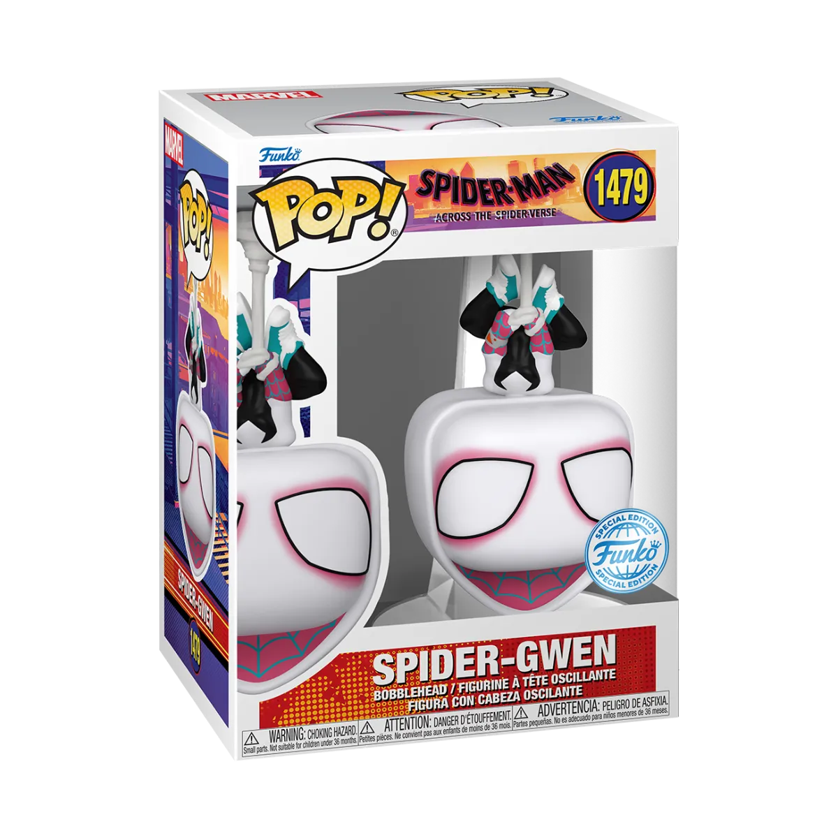 FUN84977 Spider-Man: Across the Spider-Verse - Spider-Gwen (Upside Down) US Exclusive Pop! Vinyl [RS] - Funko - Titan Pop Culture