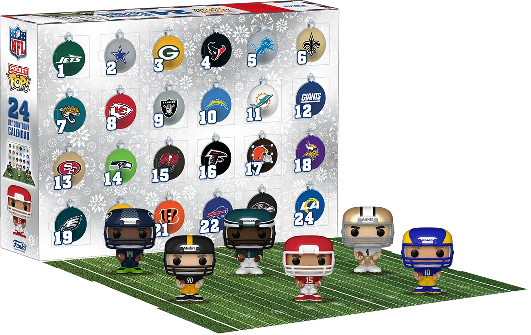 FUN84998 NFL - 2024 US Exclusive Pocket Pop! Advent Calendar [RS] - Funko - Titan Pop Culture