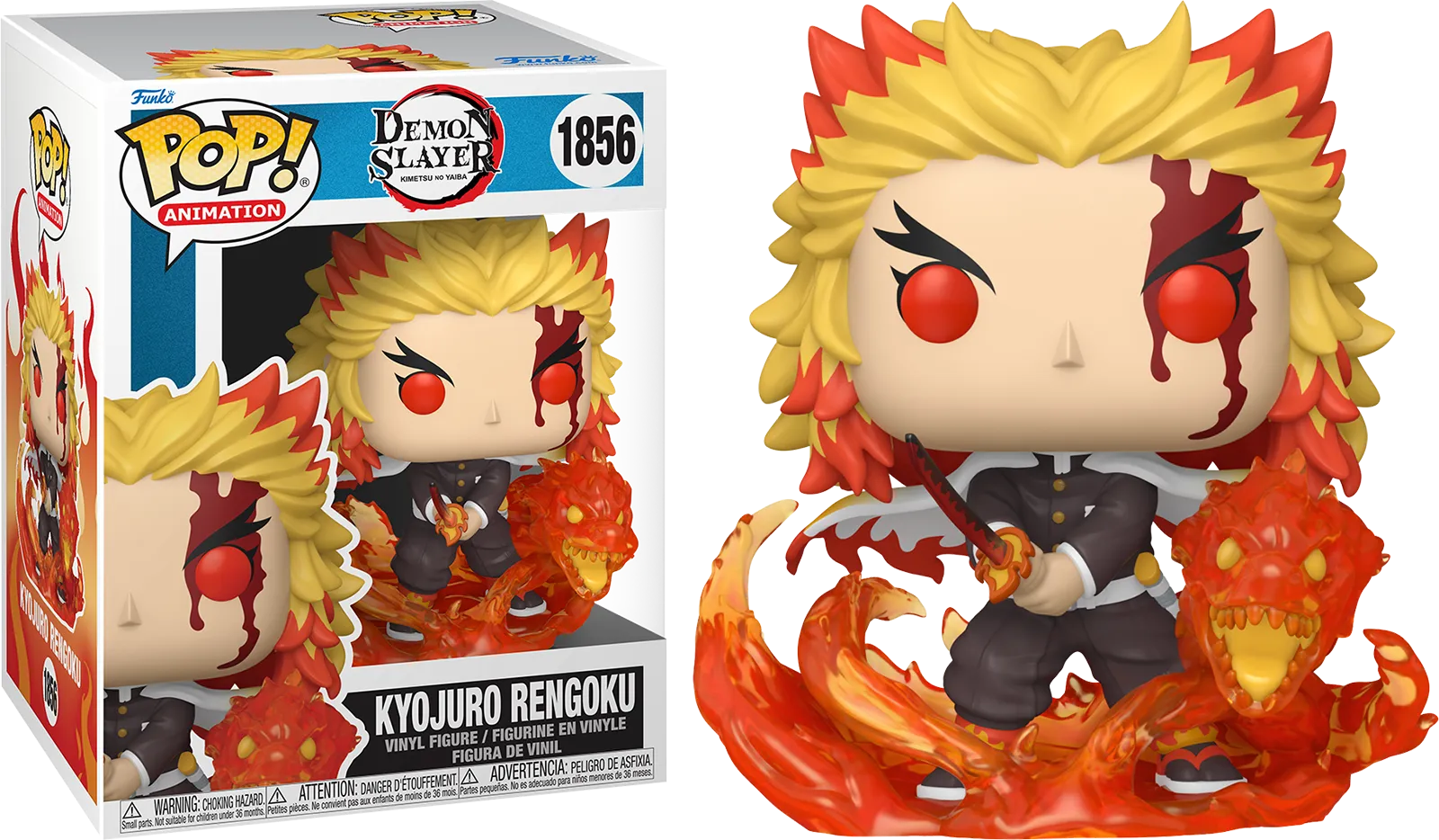 FUN85001 Demon Slayer - Kyojuro Rengoku Pop! Premium Vinyl - Funko - Titan Pop Culture