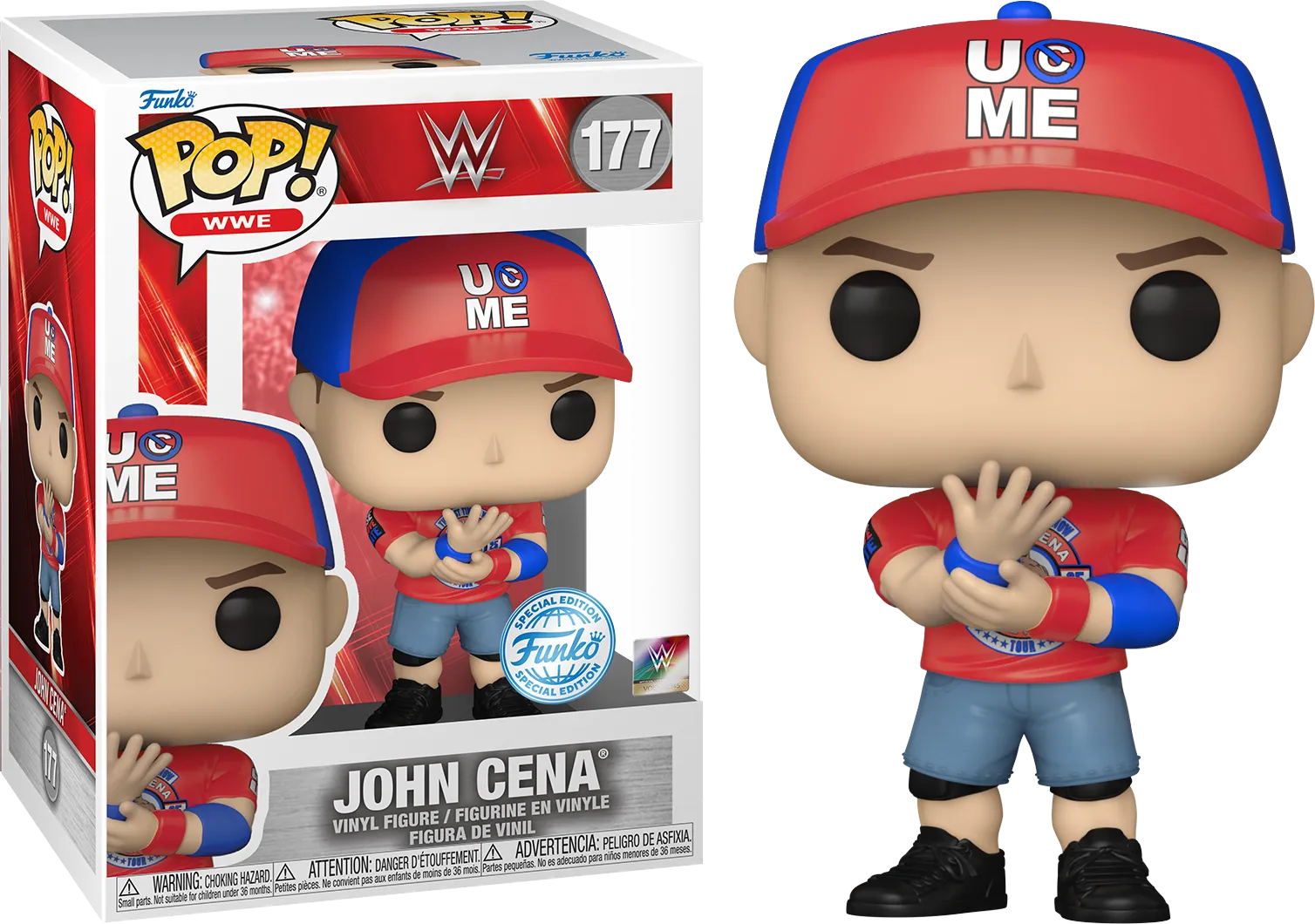 FUN85076 WWE - John Cena (Can't See Me) US Exclusive Pop! Vinyl [RS] - Funko - Titan Pop Culture