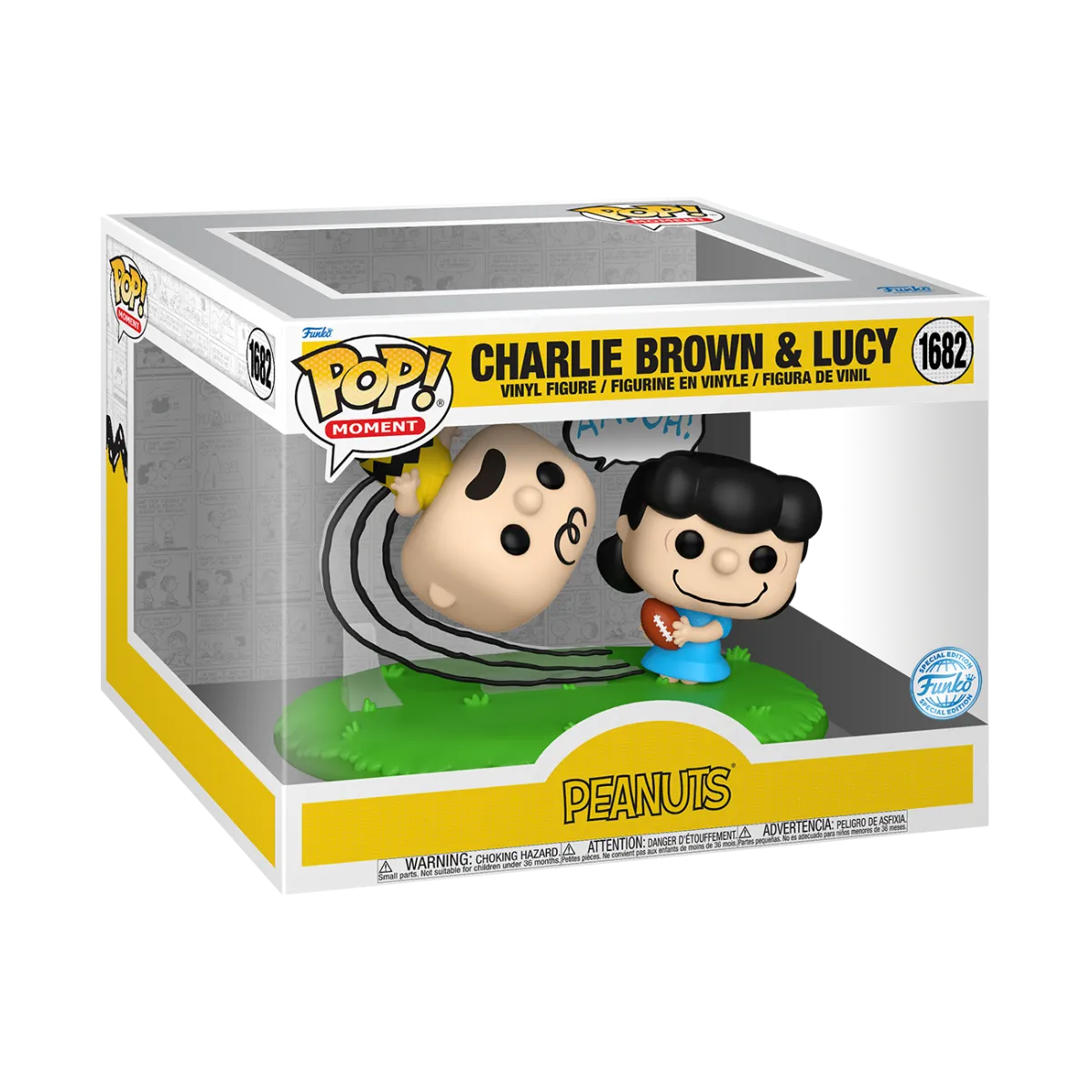 FUN85185 Peanuts - Charlie Brown and Lucy US Exclusive Pop! Moment [RS] - Funko - Titan Pop Culture