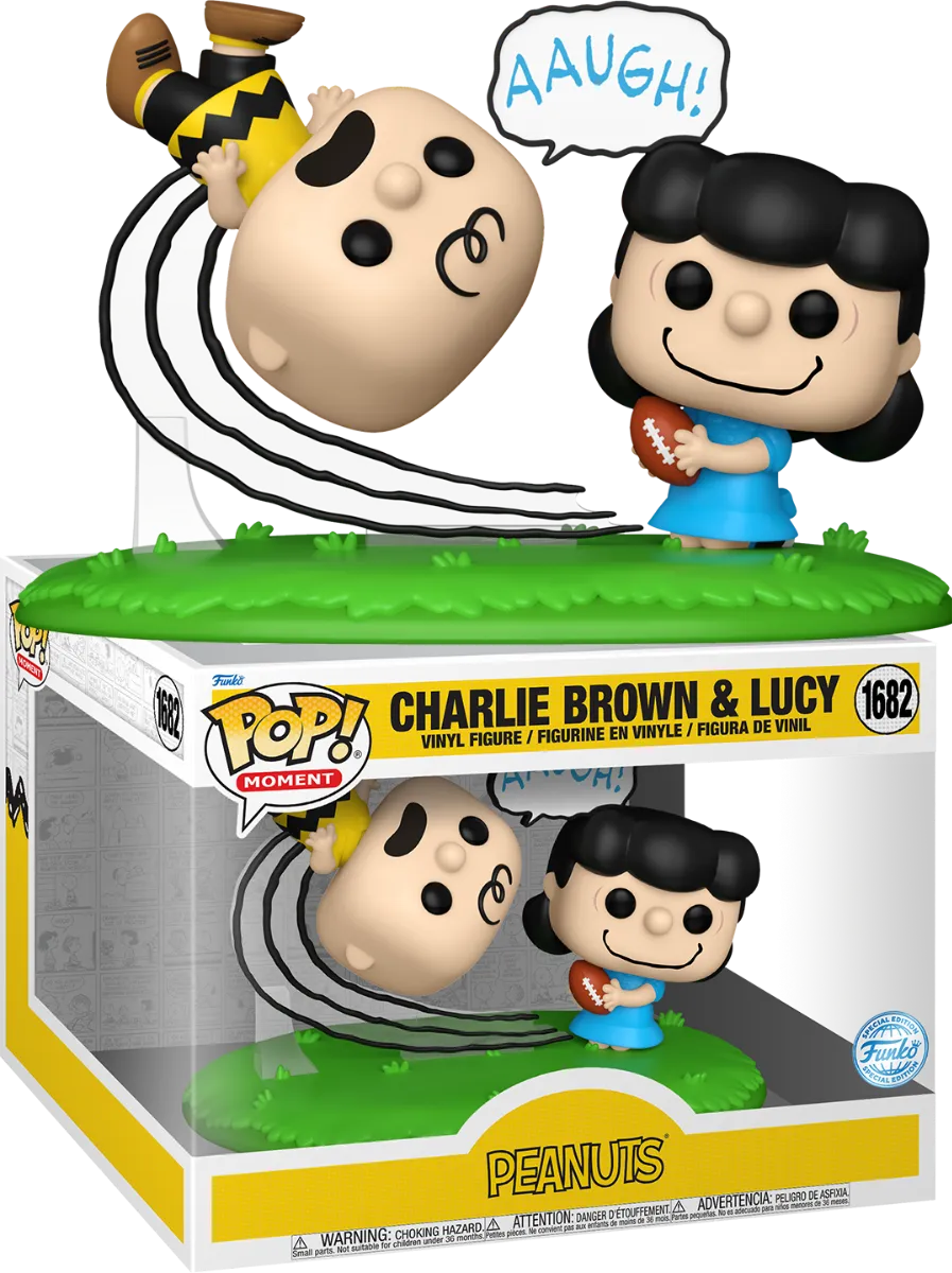 FUN85185 Peanuts - Charlie Brown and Lucy US Exclusive Pop! Moment [RS] - Funko - Titan Pop Culture