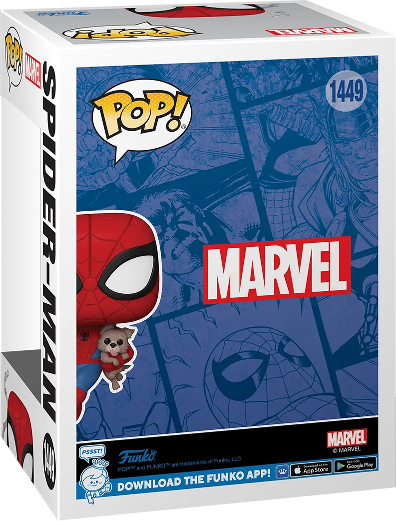 Marvel Comics - Spiderman with "Sandwich the Dog" Exclusive Pop! Vinyl [RS]