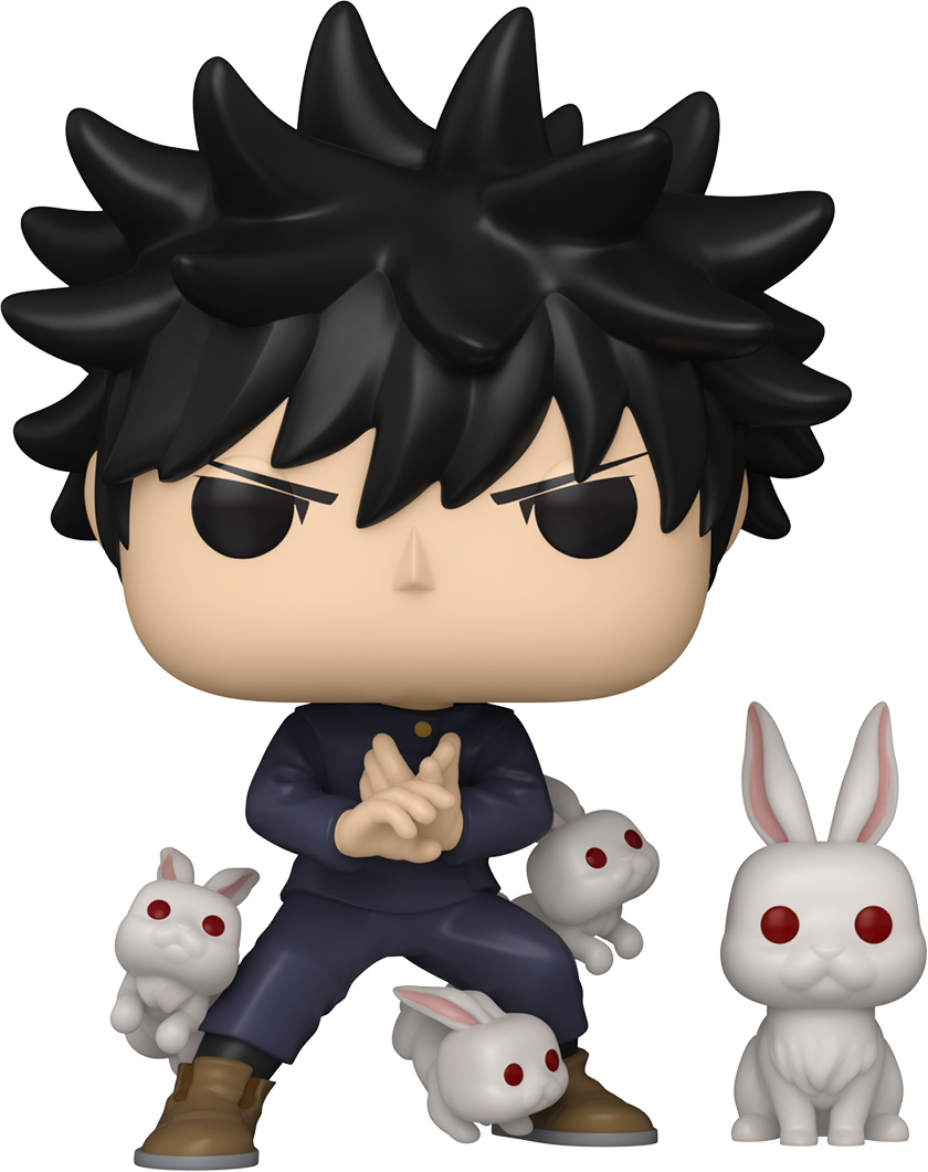 FUN85323 Jujutsu Kaisen - Megumi Fushiguro with Rabbit Pop! Vinyl - Funko - Titan Pop Culture