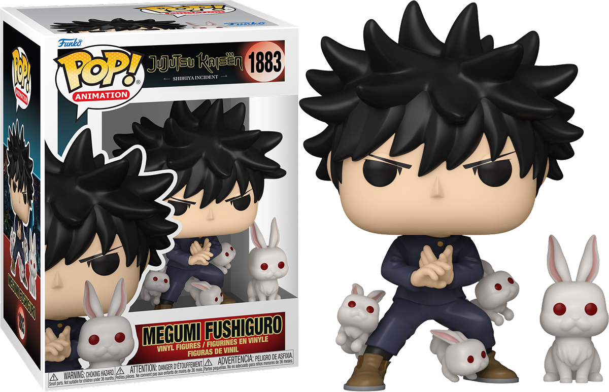 FUN85323 Jujutsu Kaisen - Megumi Fushiguro with Rabbit Pop! Vinyl - Funko - Titan Pop Culture