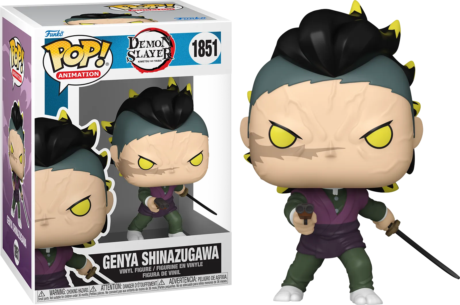 FUN85328 Demon Slayer - Genya Shinazugawa (Demon) Pop! Vinyl - Funko - Titan Pop Culture