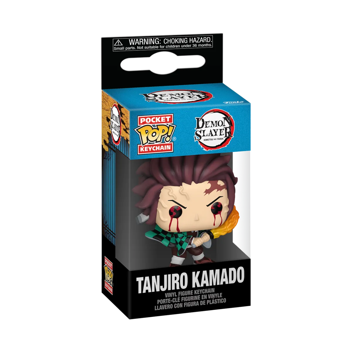 FUN85334 Demon Slayer - Tanjiro Kamado (Sun Breathing) Pop! Keychain - Funko - Titan Pop Culture