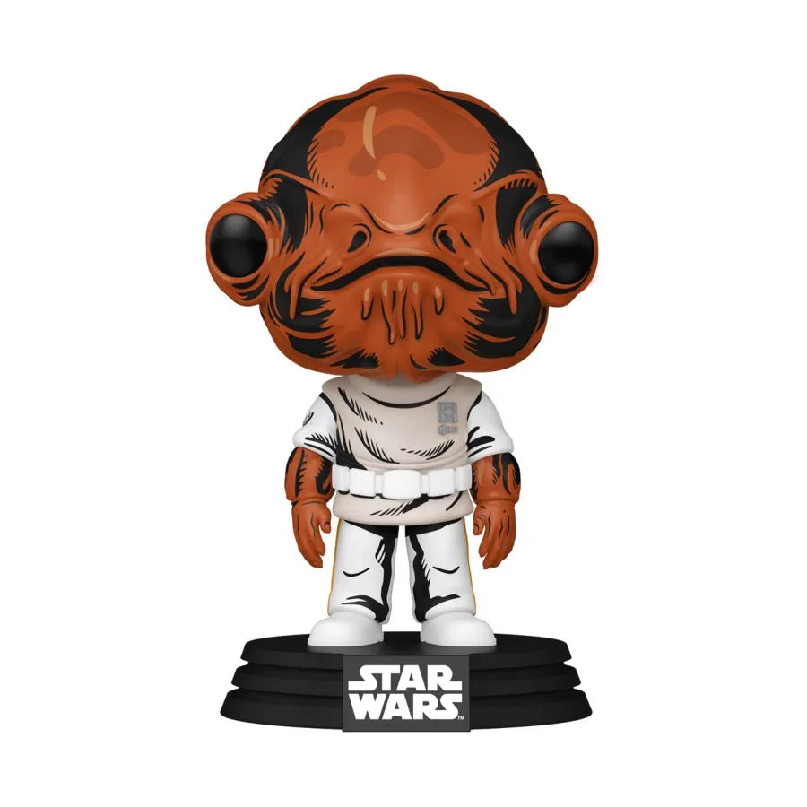 FUN85342 Star Wars - Admiral Ackbar Retro US Exclusive Pop! Vinyl [RS] - Funko - Titan Pop Culture