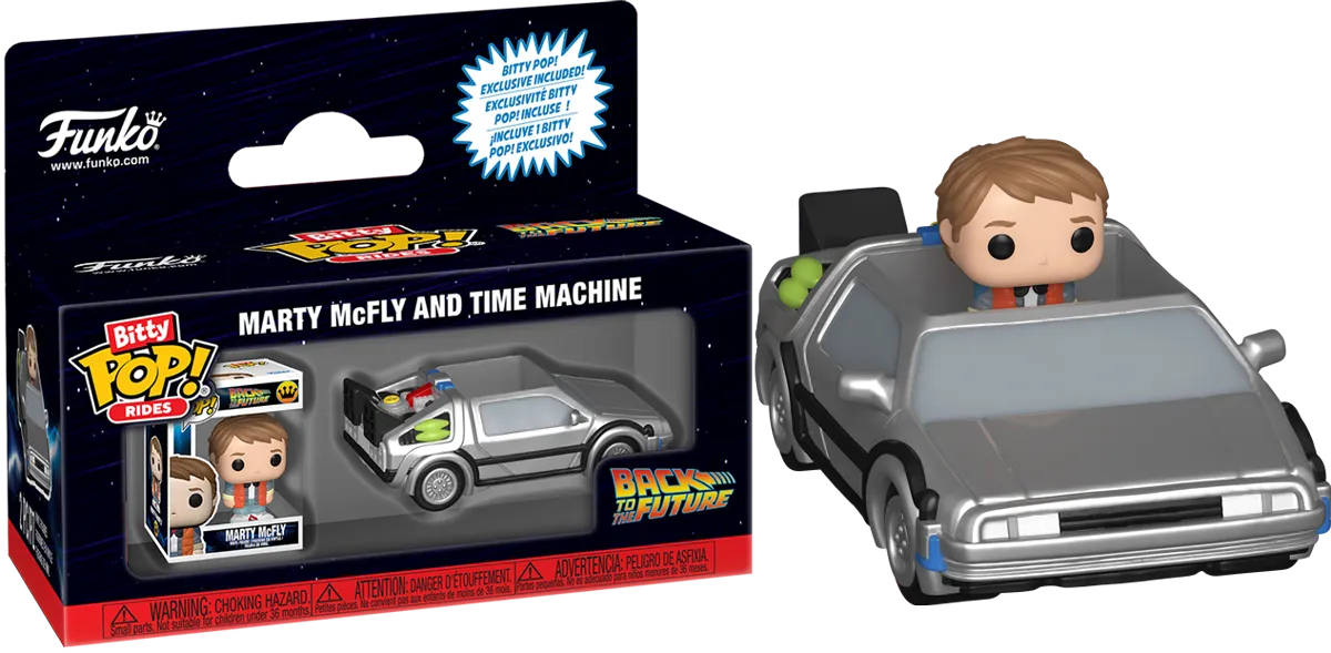 FUN85521 Back to the Future - Delorean Bitty Pop! Ride - Funko - Titan Pop Culture