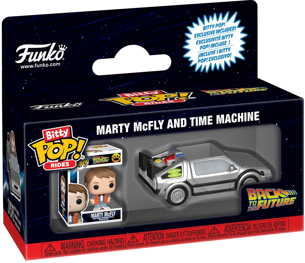 FUN85521 Back to the Future - Delorean Bitty Pop! Ride - Funko - Titan Pop Culture