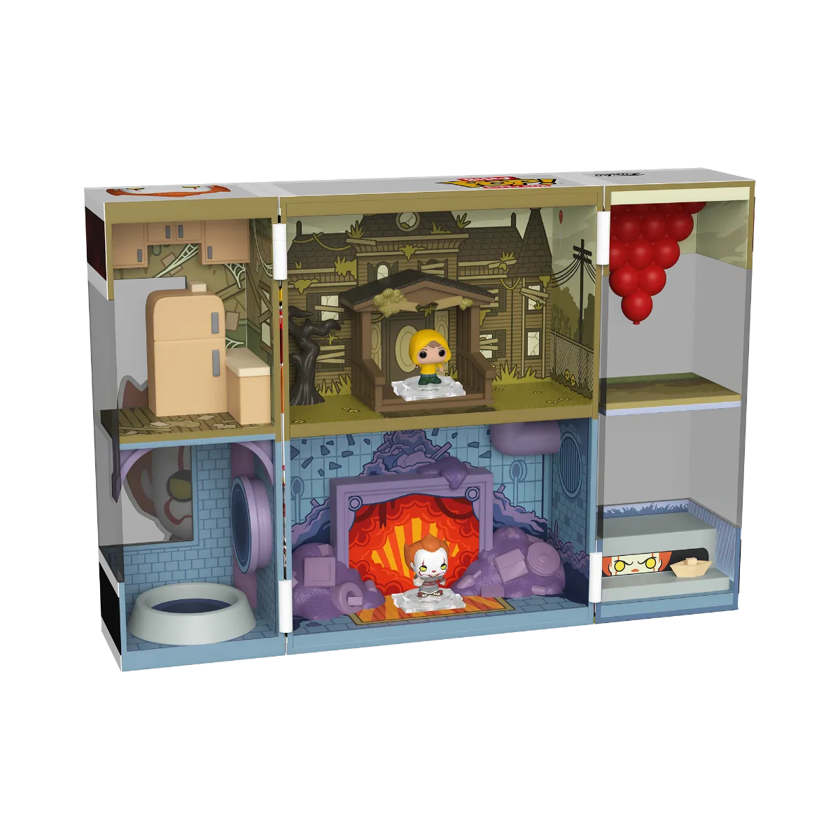 FUN85535 IT - Pennywise's Lair Bitty Box Playset - Funko - Titan Pop Culture