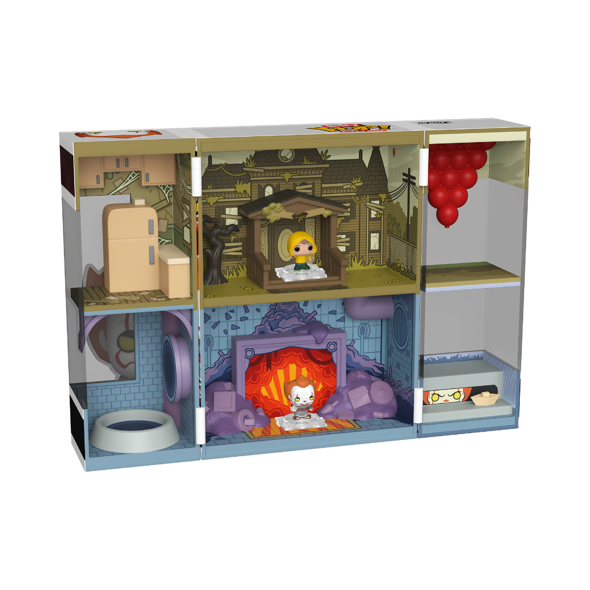 FUN85535 IT - Pennywise's Lair Bitty Box Playset - Funko - Titan Pop Culture