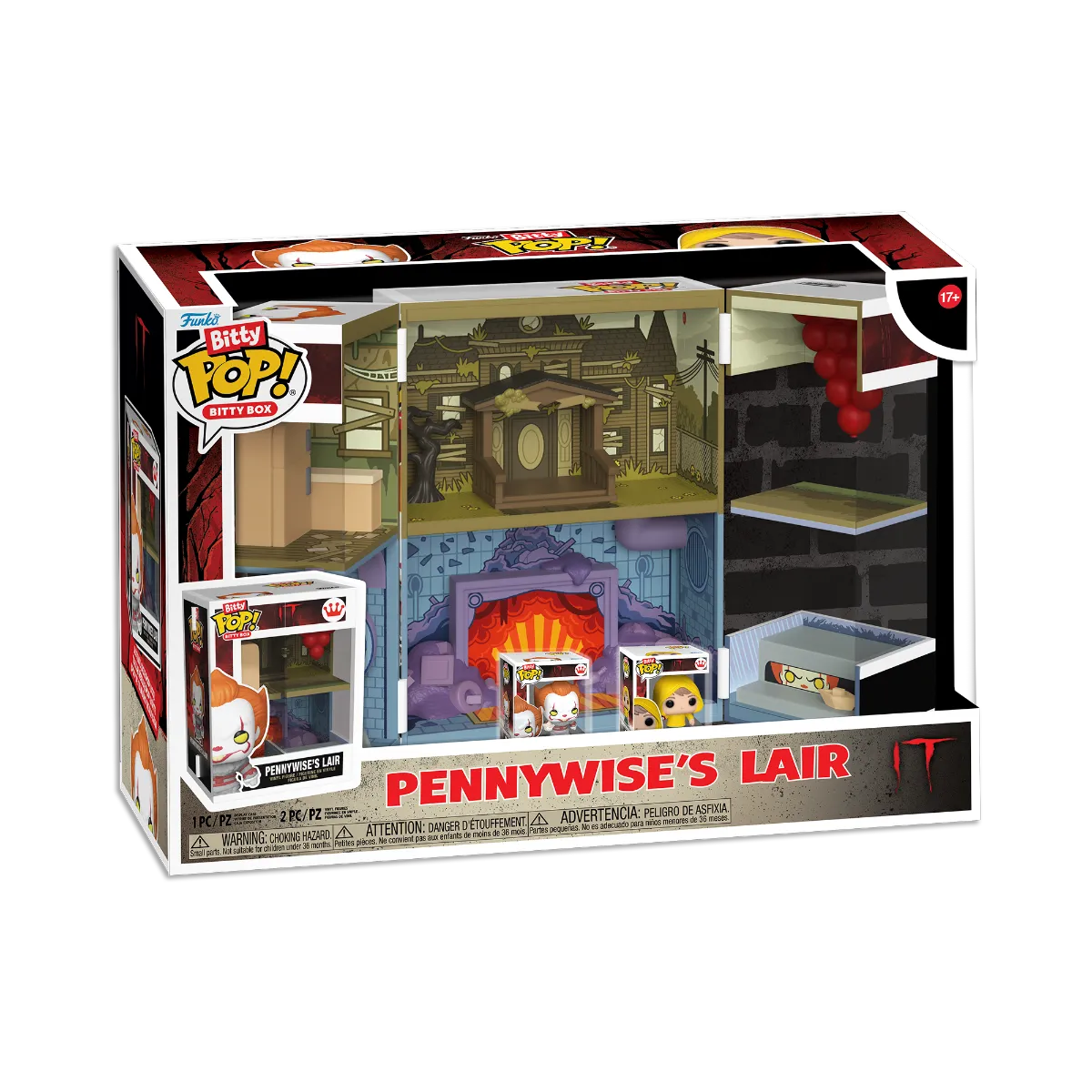 FUN85535 IT - Pennywise's Lair Bitty Box Playset - Funko - Titan Pop Culture