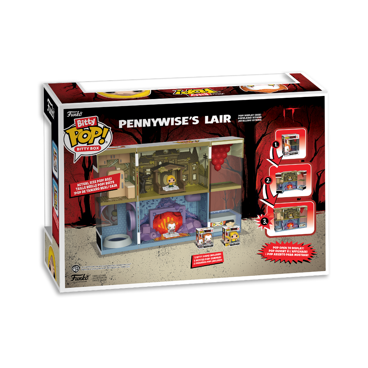 FUN85535 IT - Pennywise's Lair Bitty Box Playset - Funko - Titan Pop Culture