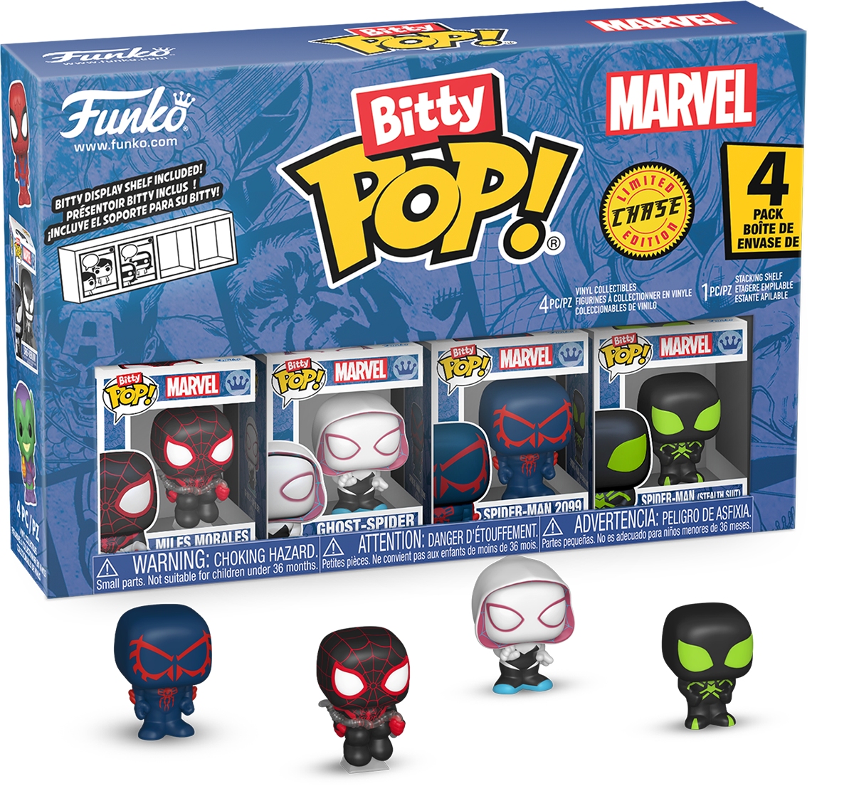 Spider-Man - Miles Morales Bitty Pop! 4-Pack