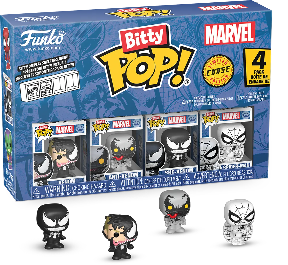 Spider-Man - Venom Bitty Pop! 4-Pack