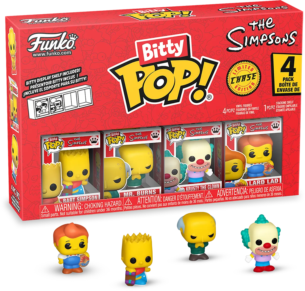 Simpsons - Bart Bitty Pop! 4-Pack